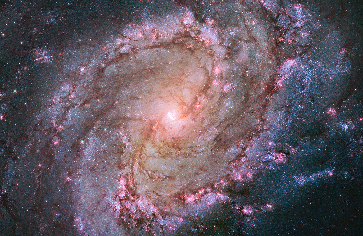 Messier 83, the Southern Pinwheel Galaxy, a Grand Design Spiral Galaxy